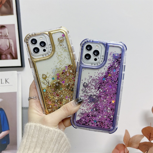 Glitter Pecera 360° Premium — Oro y Morado